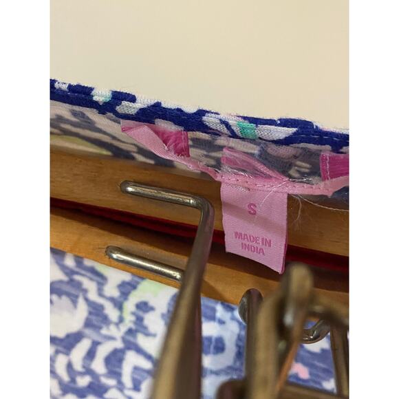 Lilly Pulitzer Blue Grotto Gigi Lightweight Kimono Top Sweater Cardigan Small - Picture 4 of 6